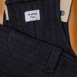 indie stories another fox black relaxed quilted dungarees 2